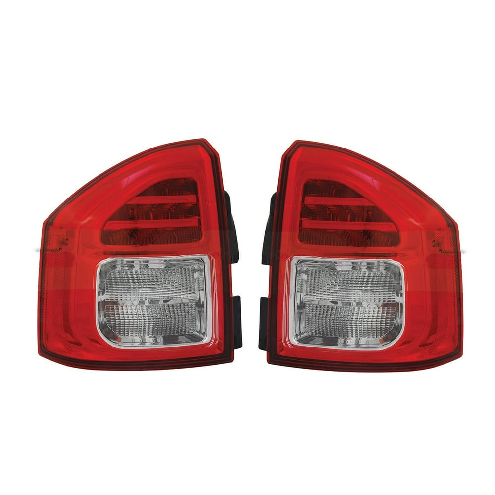 NEW PAIR OF TAIL LIGHTS FITS JEEP COMPASS 2011 2012 2013 CH2801197 CH2800197 5182543AC 5182542AC