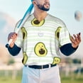 thumbnail image 6 of Daiia Avocado of a Hear Mens Baseball Jersey Button Down Shirts Short Sleeve Sports Uniforms-X-Large, 6 of 9