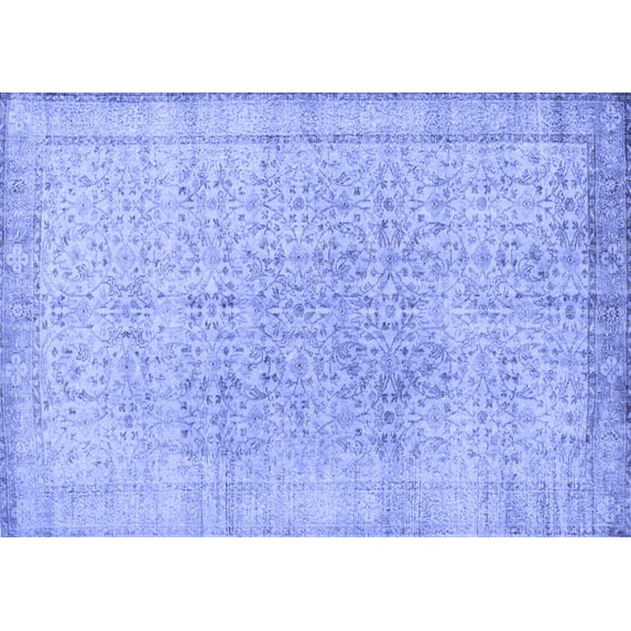 Ahgly Company Indoor Rectangle Persian Blue Traditional Area Rugs, 3' x 5'