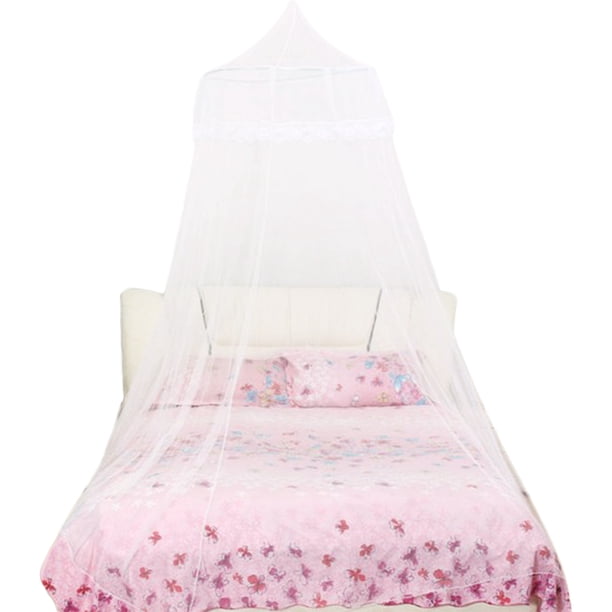 Cortina colgante de techo con mosquitera de cúpula de princesa europea, dormitorio de bebé para adultos, cama doble, dosel de encaje sidaley JJ21392-01
