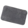 thumbnail image 3 of Bearachild Alfombra de baño Worallymy, alfombra gruesa antideslizante para suelo de felpa, alfombra para puerta de baño y baño Decoración del hogar Gris oscuro 40x60cm, 3 of 6