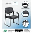 thumbnail image 7 of Boss Office Products Black Guest Reception Waiting Room Chair, 7 of 7