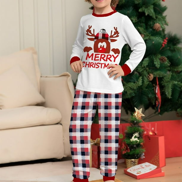 2023 famille noël pyjamas correspondant vêtements ensemble noël adulte père  mère enfants vêtements de nuit pour fils fille pyjamas tenue 