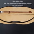 thumbnail image 4 of Sac de Protection en Faux Cuir Doux Léger pour Arc Recourbé Longbow, 4 of 7