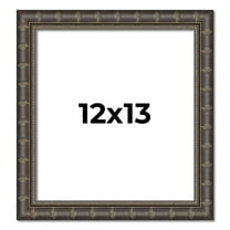 12x13 Frame Black Bamboo Solid Wood Picture Frame Width 1.5 Inches | Interior Frame Depth 0.5