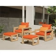 thumbnail image 2 of RST Brands Benson 5 Piece Club Chair and Ottoman Set - Tikka Orange, 2 of 7