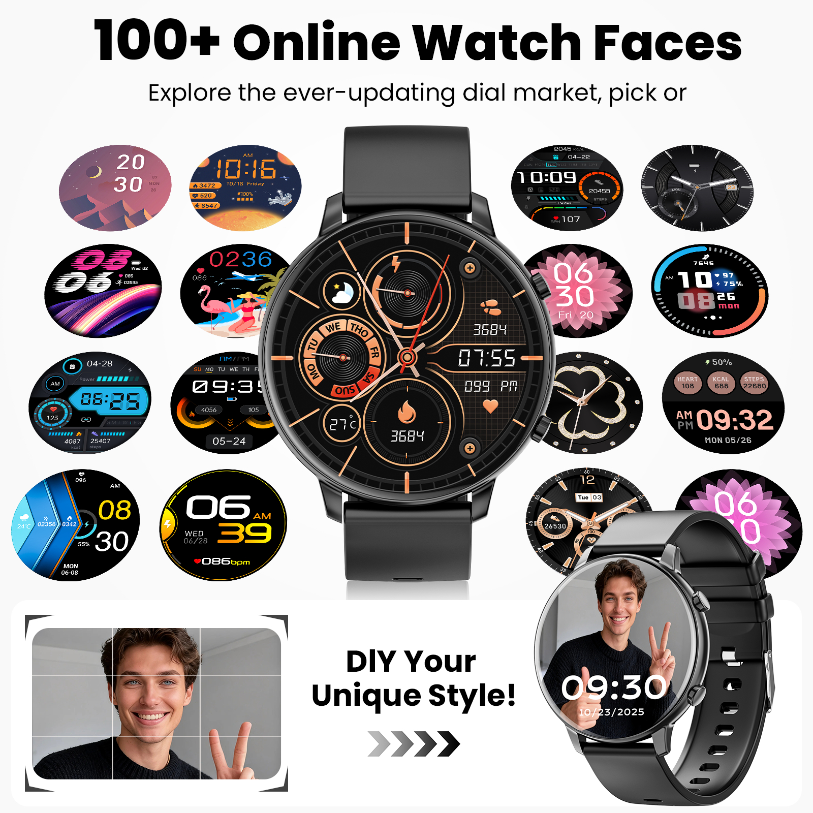 Joautrial Smart Watch 1.39" Fitness Tracker photo 5