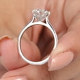 thumbnail image 6 of Cora Jewellery 2CT Tullip Setting Round Moissanite Solitaire Engagement Ring For Women , 18K Yellow Gold, 6 of 8