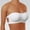 White, variant on Non Stretchy Comfort Tube Top Wireless Mesh Padded Strapless Bra Ladies Seamless Anti Slip Bandeau Layering Beach Yoga Long Lace Padded Built In Bra Top