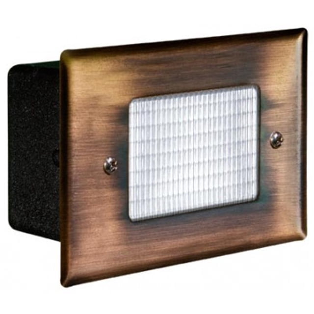 Dabmar Lighting LV-LED618-ABZ 2.5W & 12V JC-LED Recessed Open Face Brick, Step & Wall Light - Antique Bronze Cover