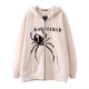thumbnail image 4 of Dark hip hop gótico Harajuku Y2k mariposa estampado de letras cremallera Sudadera con capucha hombres y mujeres Harajuku chaqueta sudadera, 4 of 5