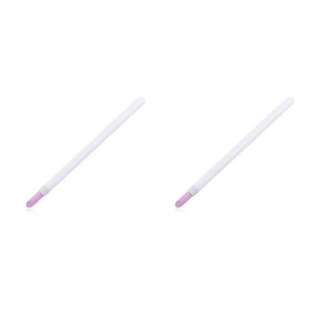 relayinert Grinding Pen Nail Crafting Powder Dead Reusable Sculpture Tools Single-ended Professional Manicure Brush for Using White 1pcs 2Set