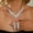 HB041-8, variant on Luxury V-Neck Rhinestone Jewelry Set for Women – 3-Piece Statement Necklace, Tassel Earrings, Crystal Stretch Bracelet & Eternity Ring – Sparkling Bridal Wedding Prom Party Accessories