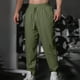 thumbnail image 1 of Pantalones largos para hombre, de color liso, informales, a la moda, ventilados, holgados, para hacer ejercicio, de poliéster., 1 of 7