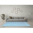 thumbnail image 3 of Ahgly Company Indoor Round Abstract Light Blue Contemporary Area Rugs, 7' Round, 3 of 4