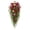 A004, variant on Half Christmas Wreath for Front Door, Artificial Cedar Fir Christmas Decoration with Pine Cone Bell for Home Farmhouse Indoor Outdoor Wall Decor