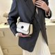 thumbnail image 4 of Bolso de hombro de cuero artificial para uso diario, de nueva tendencia, de moda, sencillo, para uso informal, color blanco, 4 of 5