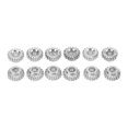 thumbnail image 2 of Machine Heads Mount Gears, 12mm Diameter 1:18 Ratio 12 Pcs Hex Hole Stable Tuning Peg Gear  For Performance Silver,Gold, 2 of 8