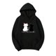 thumbnail image 1 of Gibobby Túnica de moda Mujeres de manga larga Cat imprimir Hoodies Drawstring Pullover Pocket Sudaderas （Negro， XL), 1 of 3