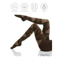thumbnail image 6 of MeMoi Classic Large-Print Argyle Sweater Tights - Womens - Female, 1X-2X, Brown Heather, 6 of 12