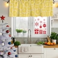 thumbnail image 5 of Yellow Lemon Curtain Valances for Windows, Kitchen Valance Window Treatments Panel 2 Pack, Summer Botanical Watercolor Modern Art Rod Pocket Short Curtains for Bathroom Bedroom 42 x 12 Inch, 5 of 8