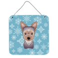thumbnail image 1 of Snowflake Yorkie Puppy Impressions Murales et de Porte, 1 of 1