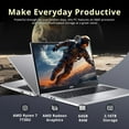thumbnail image 3 of acer Aspire 3 15.6" FHD Laptop, AMD Ryzen 7 7730U, 64GB RAM, 2.16TB Storage (2TB SSD+160GB Docking Station Set), AMD Radeon Graphics, Backlit Keyboard, Wi-Fi 6, Windows 11 Pro, Silver, 3 of 9