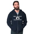 thumbnail image 5 of Born Shoot Forced Work Photographer Zip Up Hoodie Men's Women's Brisco Brands L, 5 of 6