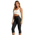 thumbnail image 5 of Inglocry High Waisted Leggings for Women - Tummy Control Yoga Pants for Workout Running Athletic Women's Leggings Plus Size Black M, 5 of 6