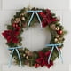 thumbnail image 5 of Árbol de Navidad Guirlanda 48 Piezas de Borgoña Terciopelo Árbol de Navidad Arco Puerta Corona Decoración Retro Corona Arco Decoración Árbol de Navidad, 5 of 7