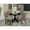 Wire Brushed Black, variant on East West Furniture 5 Piece Hartland Kitchen Dining Table Set - Mahogany