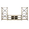 thumbnail image 4 of Manor Park Rustic Industrial 3 Piece Entertainment Wall Set, White Oak, 4 of 10