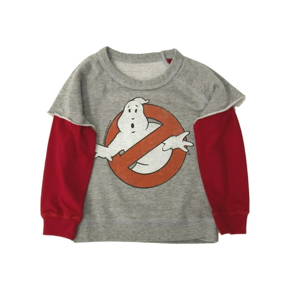 Ghost Busters Toddler Boys Reversible Gray Sweatshirt Top Sweat Shirt 18m