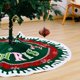 thumbnail image 2 of RV Navidad copo de nieve borde rojo y verde impresión letras en inglés árbol creativo falda árbol fondo decoración atmósfera suministros brillar  Electrónica, 2 of 3