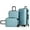 Green, variant on 3 Piece Luggage Sets ABS Lightweight Suitcase with Two Hooks, Spinner Wheels, TSA Lock, (20/24/28) Blue
