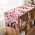 thumbnail image 6 of Table Runners 90 Inches Long Dress Scarves, Valentine's Day Farmhouse Coffee/Dining/Kitchen Table Runner for Living Room, Ombre Pink Love Tree Truck Roses Plaid 13x90 Inch, 6 of 9