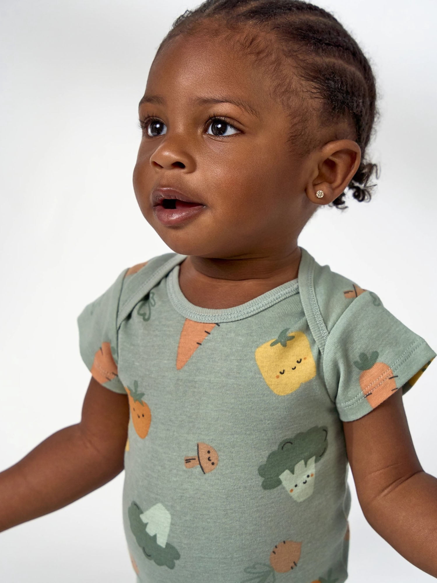 Gerber Baby Neutral Short Sleeve Onesies, 8-Pack, Sizes 0/3 Newborn - 12 Months