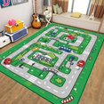 thumbnail image 5 of Alfombra de juego de rompecabezas de tráfico de calle para decoración de dormitorio de niños, alfombra educativa para guardería, sala de estar, baño, 5 of 5