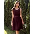 thumbnail image 2 of Dressystar Women Short Floral Lace Bridesmaid Dress Female Knee-Length Swing Party Dress, 2 of 10