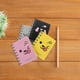 thumbnail image 5 of 4pcs Mini cuaderno de dibujos animados Mini diario Diario Libro Portátil de bolsillo Portátil de viaje Diario (Rosa + Amarillo + Gris + Negro), 5 of 6