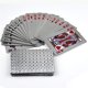 thumbnail image 1 of Eay Playing Cards - Naipes de plástico impermeables, cartas de póquer, lámina plateada de lujo, color diamante, tamaño estándar 52 Poker (plateado), 1 of 4