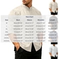 thumbnail image 3 of Men Mandarin Collar Frog Button Linen Button Up Shirt, 3/4 Sleeve Loose Casual Top with Pockets for Summer Vacation Daily Wear Navy M, 3 of 9