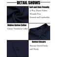 thumbnail image 4 of COOFANDY Men's Long Sleeve Dress Shirt Casual Button Down Shirts Wrinkle Free Untucked Slim Fit Shirt, 4 of 6