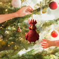 thumbnail image 5 of Christmas Rooster Ornaments Hanging Chicken Decorations Cute Christmas Tree Ornaments for Home Office Party, 5 of 6