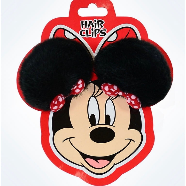Disney Parks Minnie Mouse Plush Ears Hair Clips New With  display picture 3