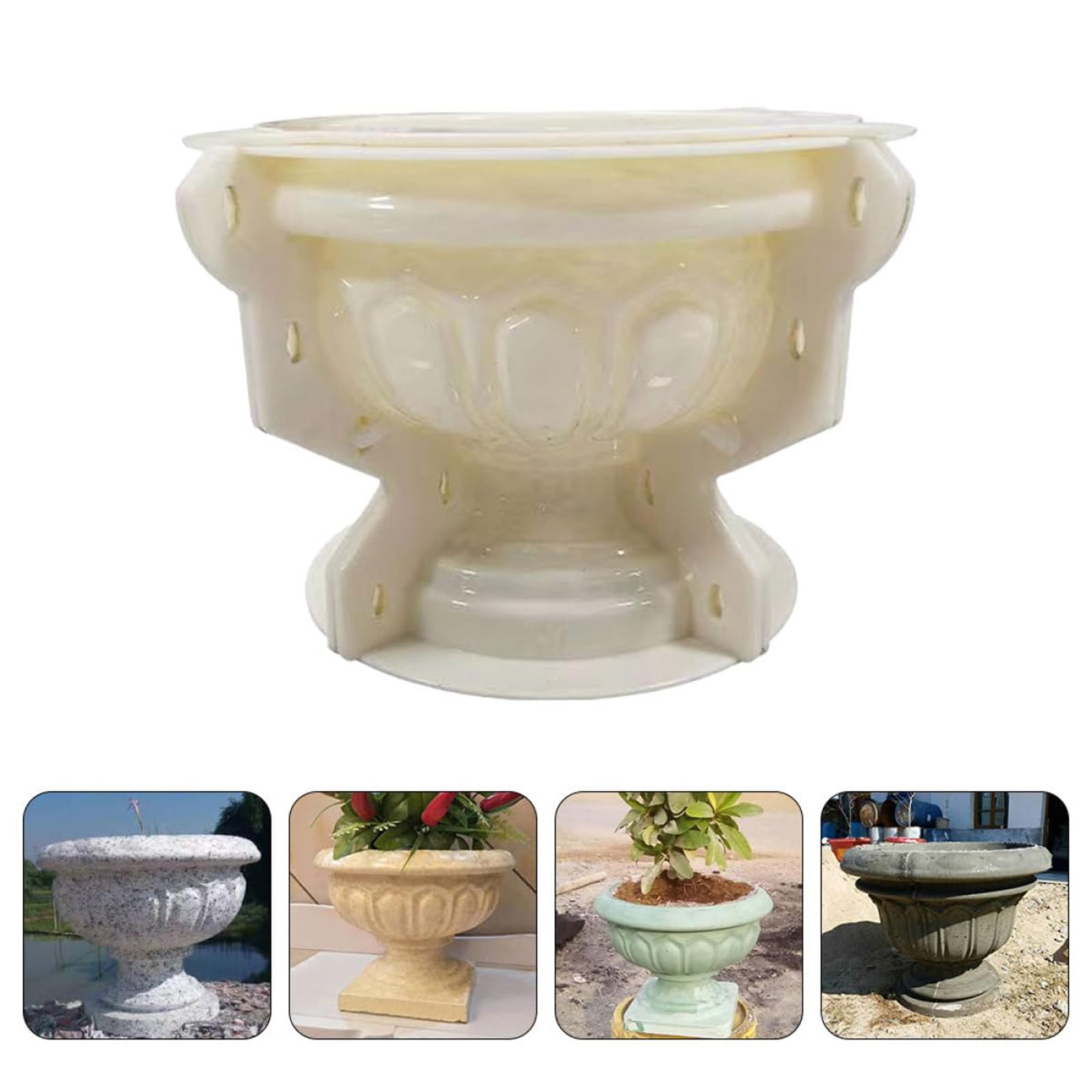 ROCKROK Flower Mold Cement Concrete Mould Large Planter Making Vase Resin Soap Storage Box Moulds