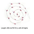 thumbnail image 3 of 20 LED Red White and Blue Lights Mini USA Flag & Star Fairy Lights Battery for Memorial Day 4th of July Decorations & Patriotic Home Decor, 3 of 8