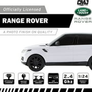 CMJ RC Cars: Range Rover - White - 1:24 Scale, Remote Control Radio SUV Vehicle, 2.4 Ghz, LED Headlights, Indoor-Outdoor Racing Toy, Licensed Model