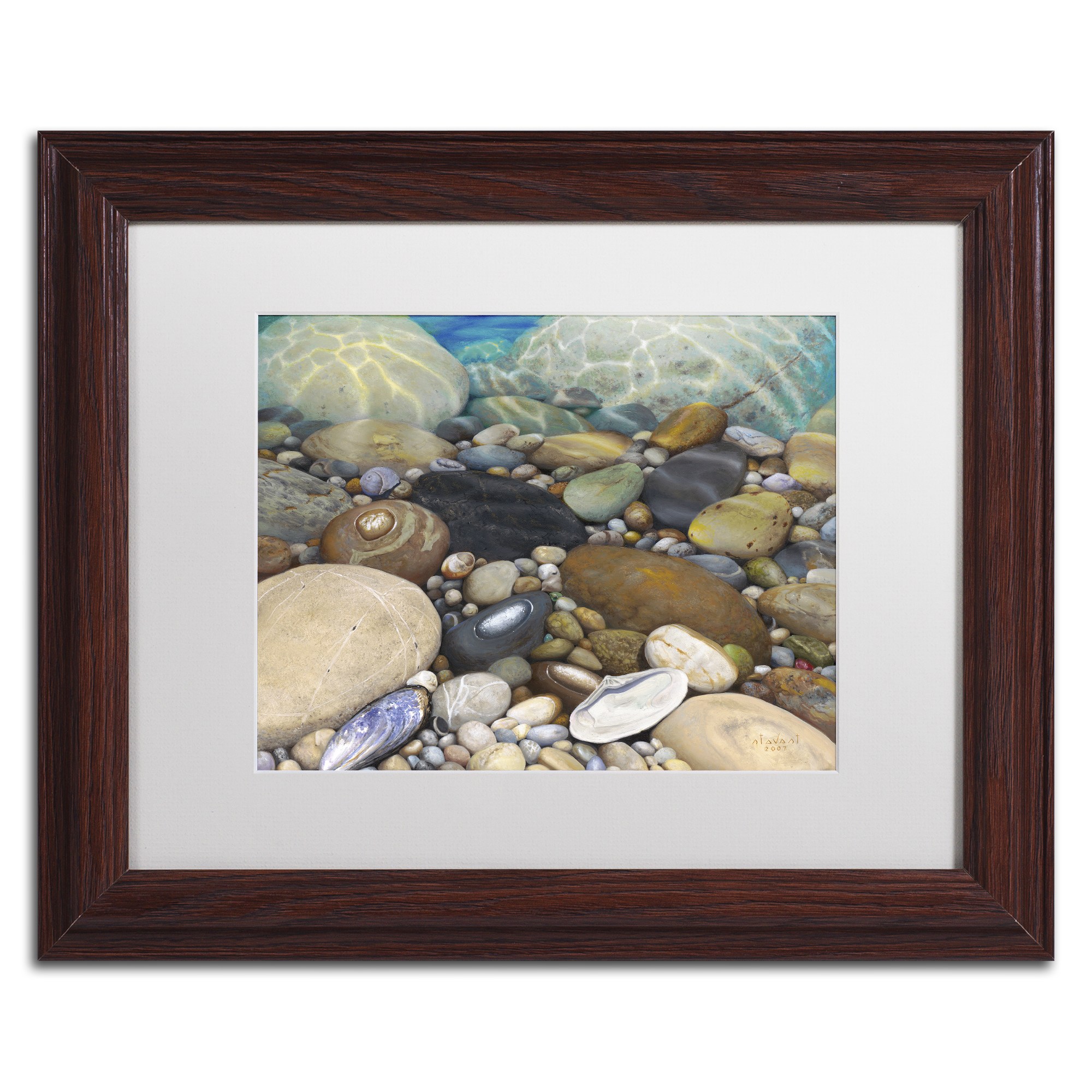 Stephen Stavast 'Shoreline Treasures' Matted Framed Art