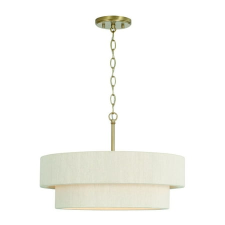 Capital Lighting 349841 Delaney 4 Light 20  Wide Pendant - Brass